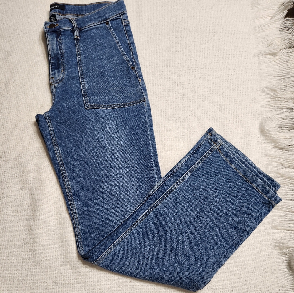 Calvin Klein Jeans Straight Fit in Blue Size 8/28